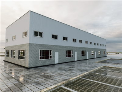 בניין מחסן פלדה בקומה אחת